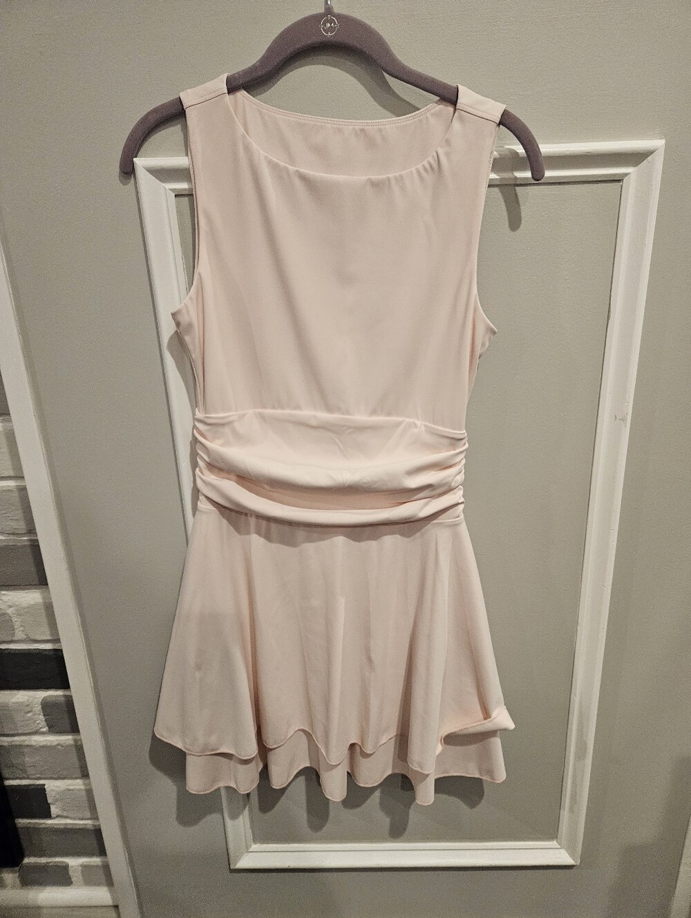 Blush pink boat neck A-line sleeveless Dress Size Small